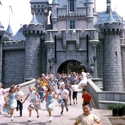 Walt Disney's first theme park Disneyland opens to the public on July 18, 1955 in Anaheim, California.