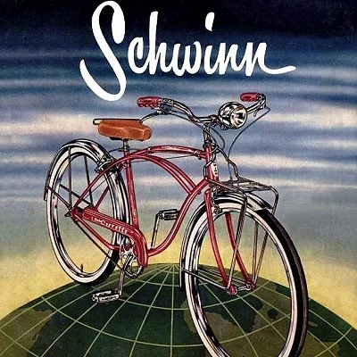 Advertisement for Schwinn bicycles 1955