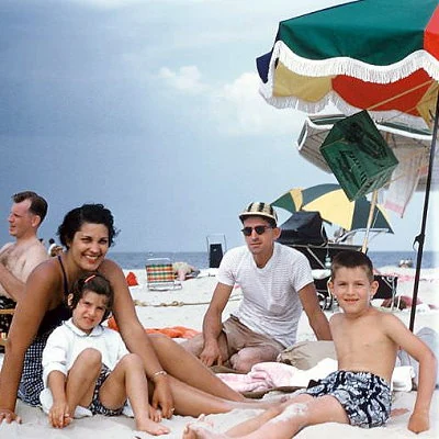 A day at the Jersey shore in 1955.