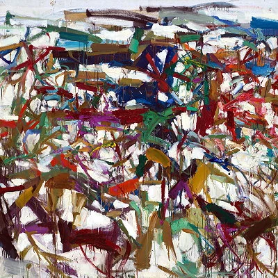America dominates modern art in the 1940's and 1950's with Abstract Expressionism from artists such as Jackson Pollock, Lee Krasner and Joan Mitchell, whose 1957 painting Ladybug is shown.