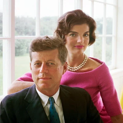 Democrat John Kennedy (shown with wife Jackie) defeats Republican Richard Nixon in the 1960 U.S. presidential election becoming the youngest president ever at age 43.