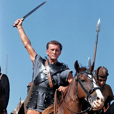 Kirk Douglas stars as Spartacus, the top grossing film of 1960.