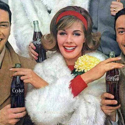 Detail from 1963 Coca Cola advertisement.