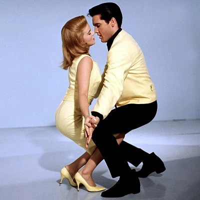 Actors Ann Margret and Elvis Presley in a scene from the 1964 musical film Viva Las Vegas.