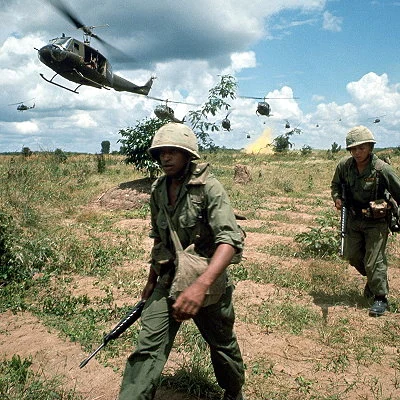 The first US combat troops arrive in South Vietnam, as President Johnson sends in 3,500 Marines.
