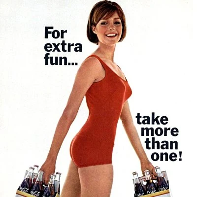Detail from 1965 Coca Cola advertisement.