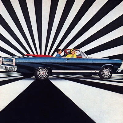 Detail from a 1966 advertisement for the Ford Fairlaine.