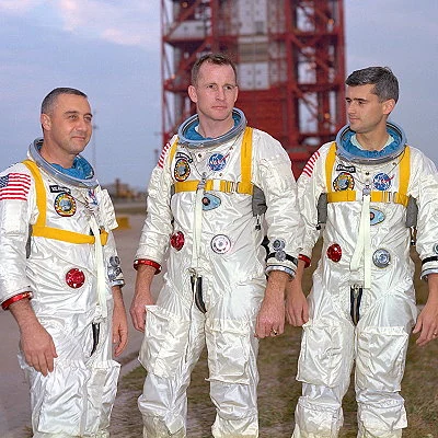 U.S. astronauts Gus Grissom, Ed White, and Roger Chaffee are killed when fire breaks out in the Apollo 1 space capsule during a launch pad test.