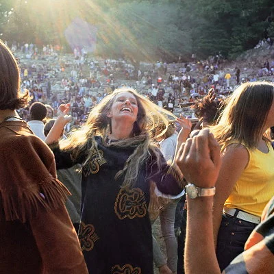 The "summer of love" brings over one hundred thousand young people to San Francisco, as the hippie movement continues to gain influence in 1967. The Monterey International Pop Festival, the first major outdoor rock festival, also draws large crowds to California. 
