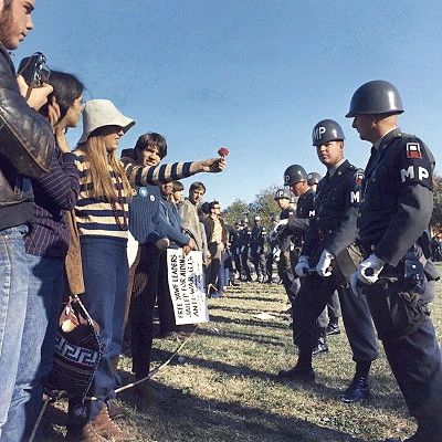 Anti-War demonstrations continue to grow in frequency and size in the US as more Americans become disenchanted with the escalating Vietnam War.