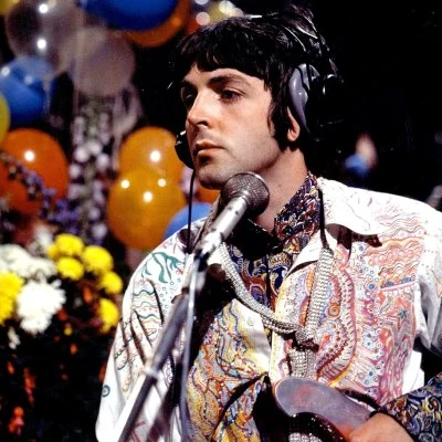 The Beatles and friends gather at London's EMI studio to perform their hit "All You Need Is Love" which is broadcast live via satellite around the world. Viewership is estimated at 400 million.