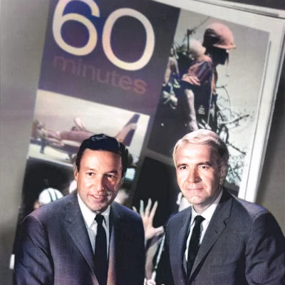 Mike Wallace and Harry Reasoner are the hosts of 60 Minutes, a news magazine show that debuts on CBS in 1968 and continues to air today.