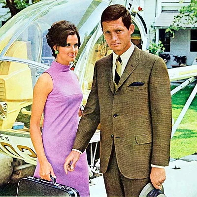Detail from 1968 men's fashion brand Botany 500 advertisement.