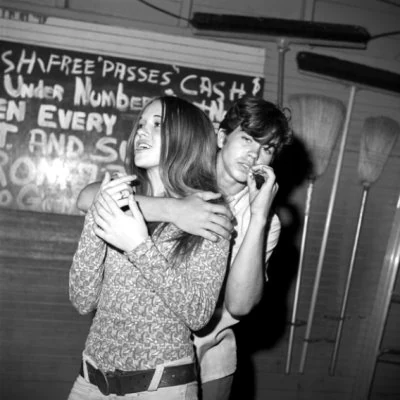 Teens photographed by Bill Yates at the Sweetheart Roller Skating near Tampa, Florida.