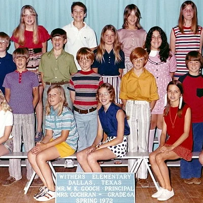 Sixth Grade Class photo in Dallas, Texas.