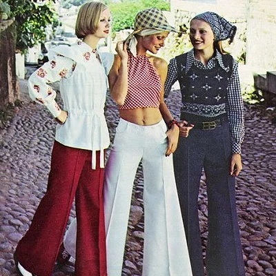 Fashion photo from a 1973 Seventeen magazine.