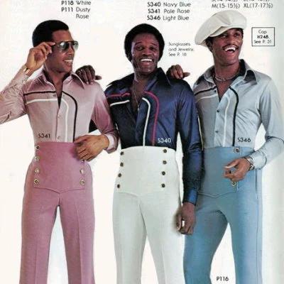 Detail from a menswear magazine advertisement.