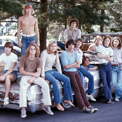1976 photo of American high school students.