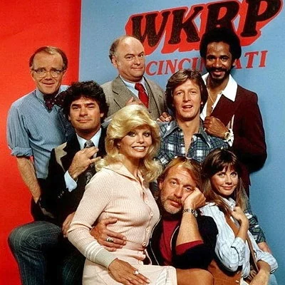 The television sitcom WKRP In Cincinnati debuts in 1978. The show, about the staff at a struggling radio station, runs until 1982.