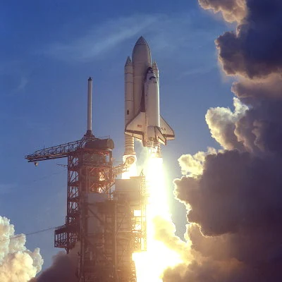 The first space shuttle Columbia is launched on April 12. Columbia is the first reusable orbital spacecraft and would be used for 22 space missions.