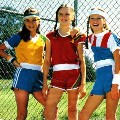 Young women's sportswear from the 1981 Sears Catalog.