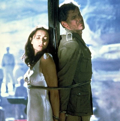 The action-adventure film Raiders Of The Lost Ark, directed by Steven Spielberg, is the highest grossing film of 1981. Starring Harrison Ford and Karen Allen, the film spawns multiple sequels.