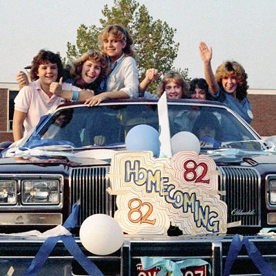 Oak Park High School (Kansas City, MO) girls celebrate Homecoming.