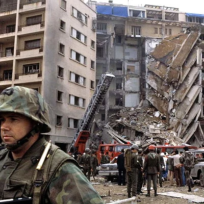 A suicide bombing at the U.S. Embassy in Beirut, Lebanon kills 63 people including 17 Americans. The attack occurred as the result of American intervention in the Lebanese Civil War.