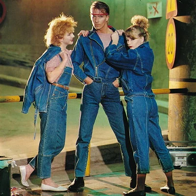 Detail from an advertisement for Lee Cooper Jeans in a Finnish magazine.