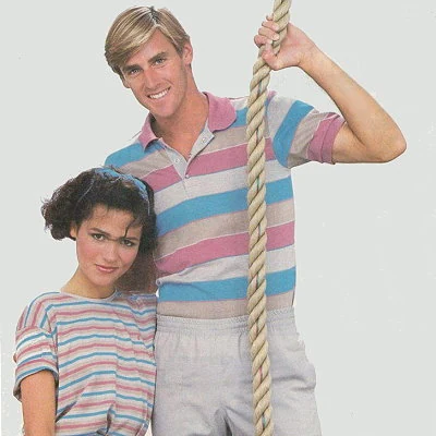 Detail from a Hang Ten apparel advertisement.
