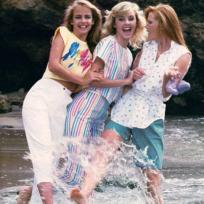 Detail from a 1984 advertisement for Ocean Pacific apparel.