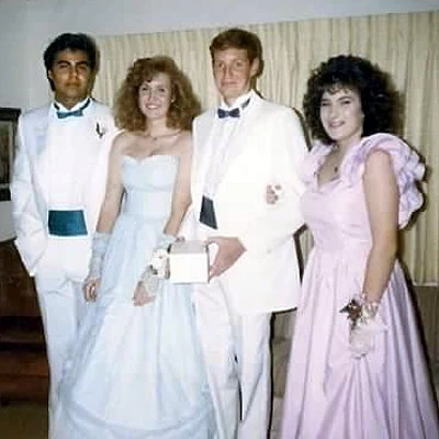 1985 high school prom couples Indigo, California.