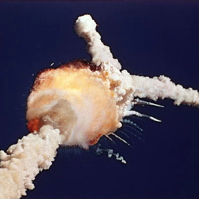 The US Space Shuttle Challenger disintegrates 73 seconds after launch, killing all seven aboard. The disaster is seen live in schools across the US as the crew included elementary teacher Christa McCauliffe.