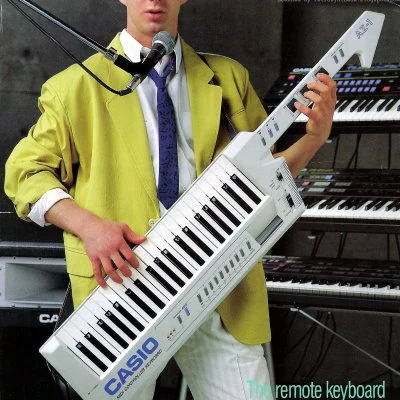 Casio print advertisement for the AZ1 Keytar.