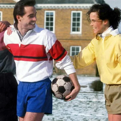 Photo from a 1986 J.Crew catalog showing the popular "preppy" look.