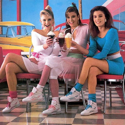 1987 print ad for L.A. Gear sportwear.