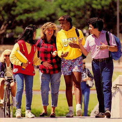 Group of college students at the University of California - Irvine.