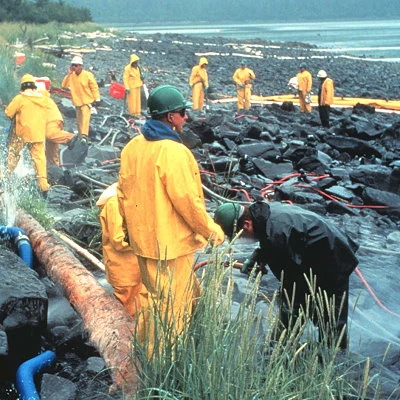 The Exxon Valdez oil tanker hits a reef off the Alaska coast and spills 10.8 million gallons of crude oil in one of the worst environmental disasters in history.