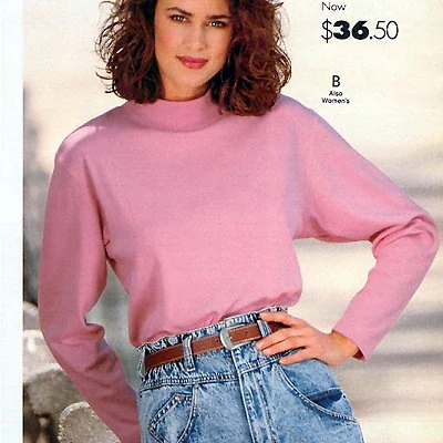 Sears Catalog detail showing Levi's Euro Baggy Jeans.