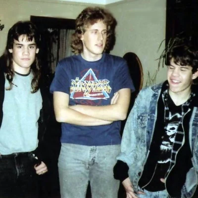 American teenage boys hanging out.