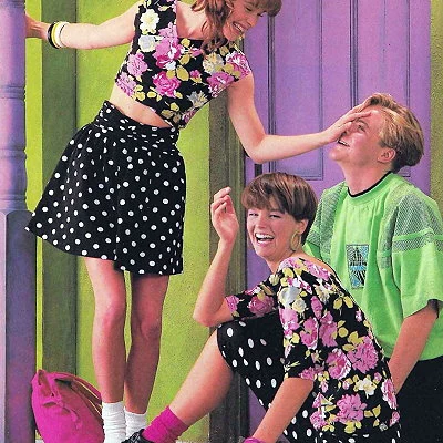 Spirited funwear from My Michelle in the JC Penney catalog.