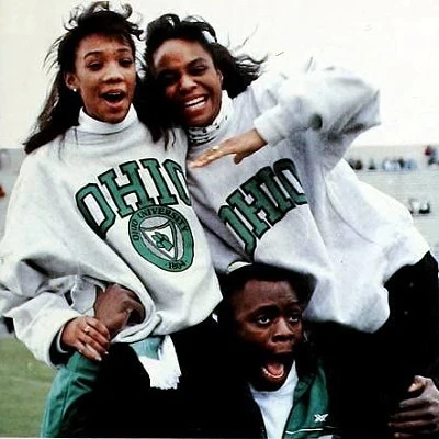 Ohio University students clown around for the camera.