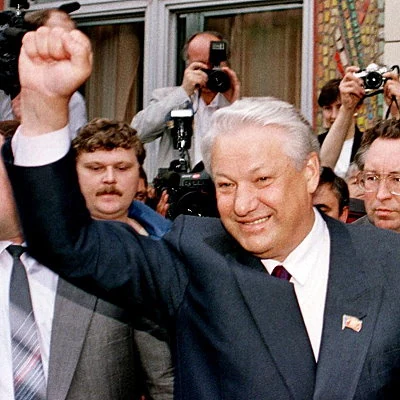 With several former states declaring independence, the U.S.S.R. is officially dissolved and a new Russian government is formed. Anti-Communist leader Boris Yeltsin becomes Russia's first democratically elected President.