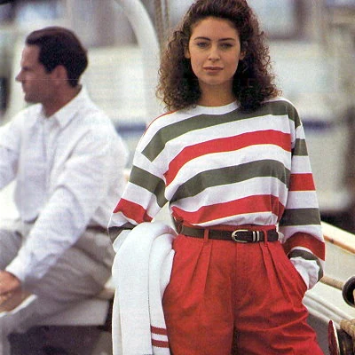 Detail from Glamour Magazine ad for Dockers.