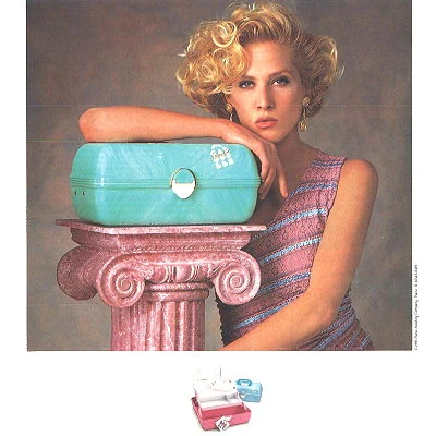 Detail from a 1991 ad for Caboodles makeup cases.