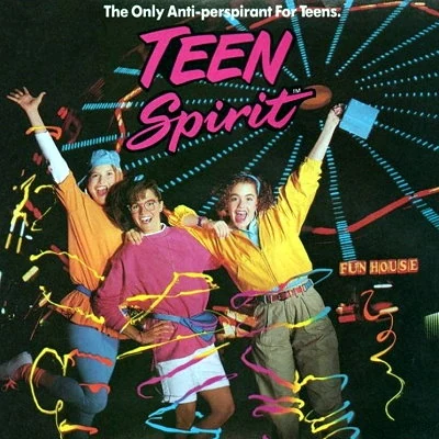 Advertisement for Teen Spirit a deodorant targeted specifically for teens.
