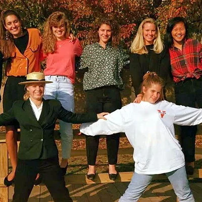 Maryland high school girls strike a pose.