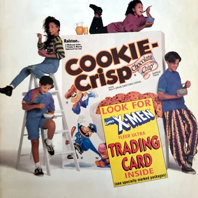 Cookie Crisp cereal advertisement from 1994.