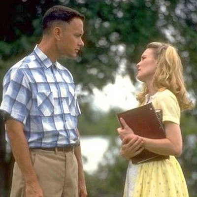 Tom Hanks stars in the drama film Forrest Gump, the second highest grossing movie of 1994.
