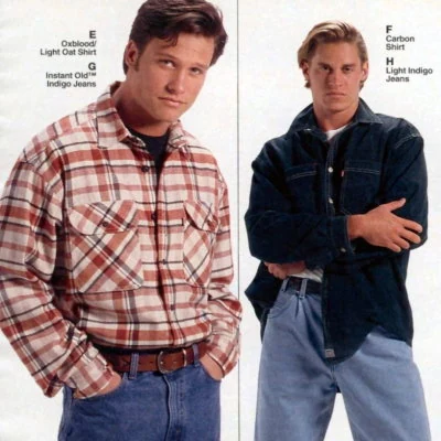 Men's fashion from J.C. Penney catalog.